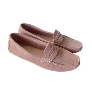 Mossimo Matteo pink suede driving loafer moccasins